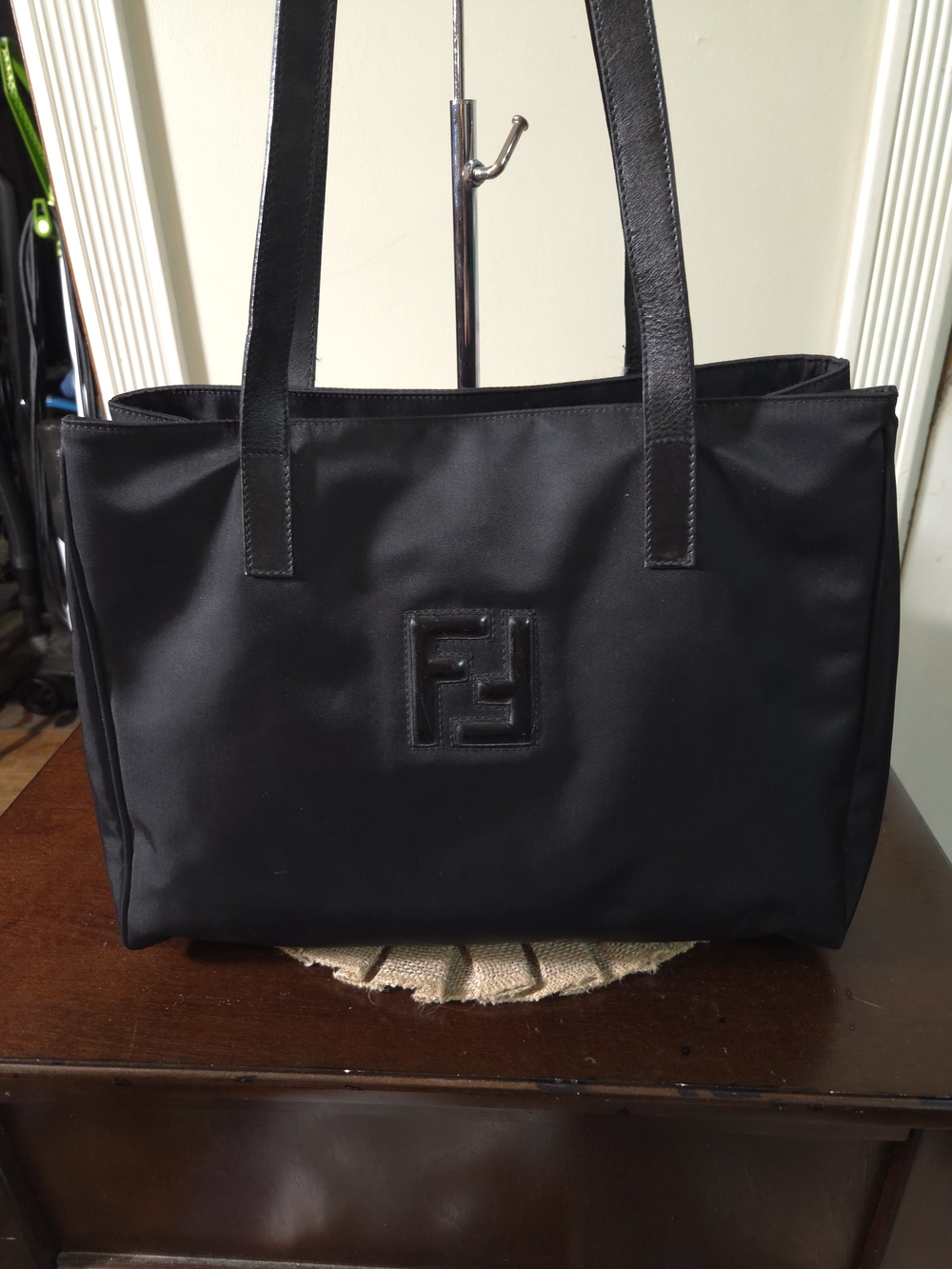 EUC Fendi Black Nylon Tote